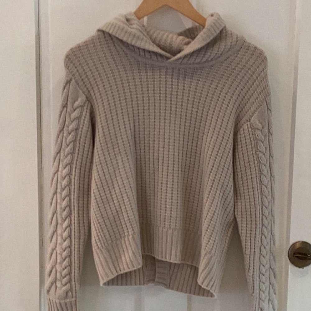 NAADAM wool and cashmere open back sweater
